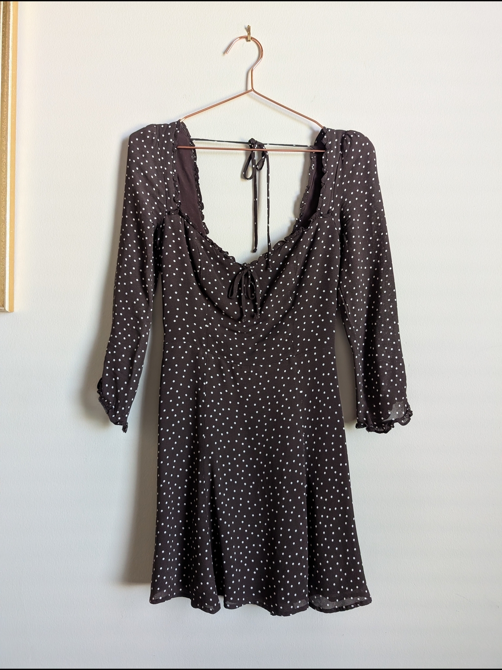 REFORMATION Remi Long Sleeve Mini Dress- Light Summer Dress Size 4